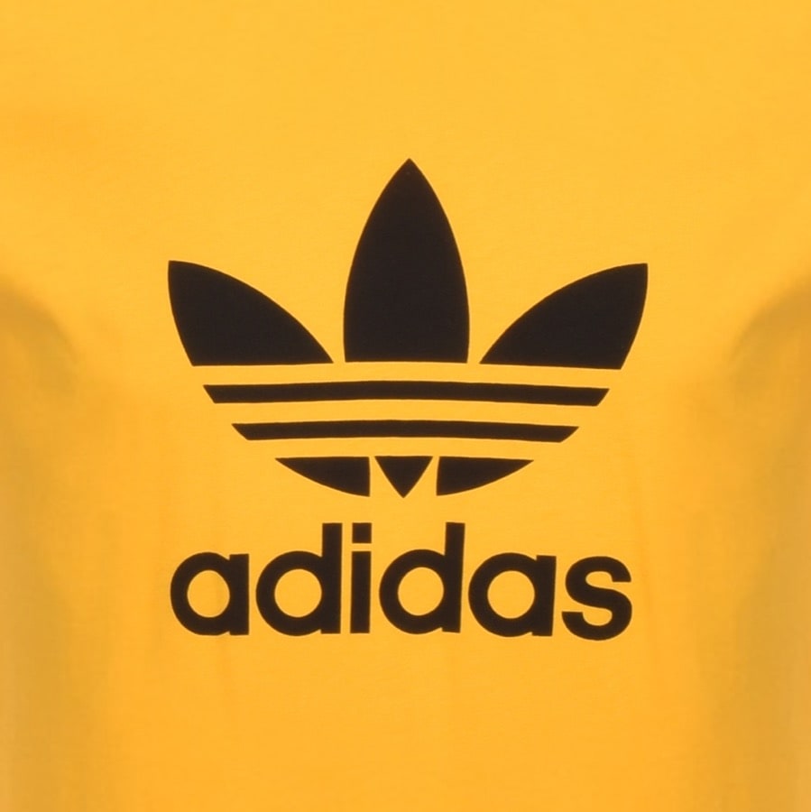 Alternative Image for Productadidas Originals Trefoil T Shirt Yellow3
